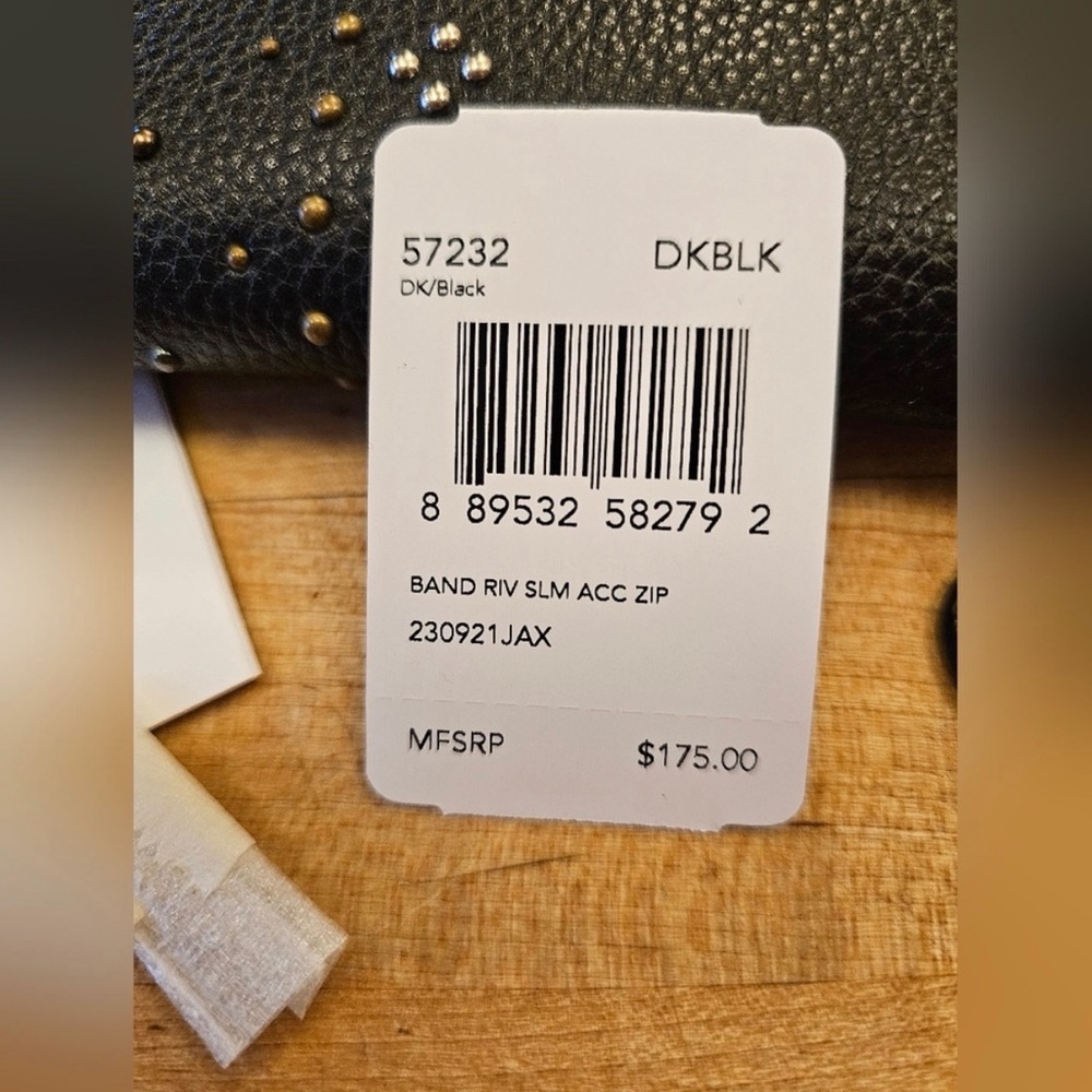 Coach Black Wallet with Rivets NWT - Picture 2 of 10